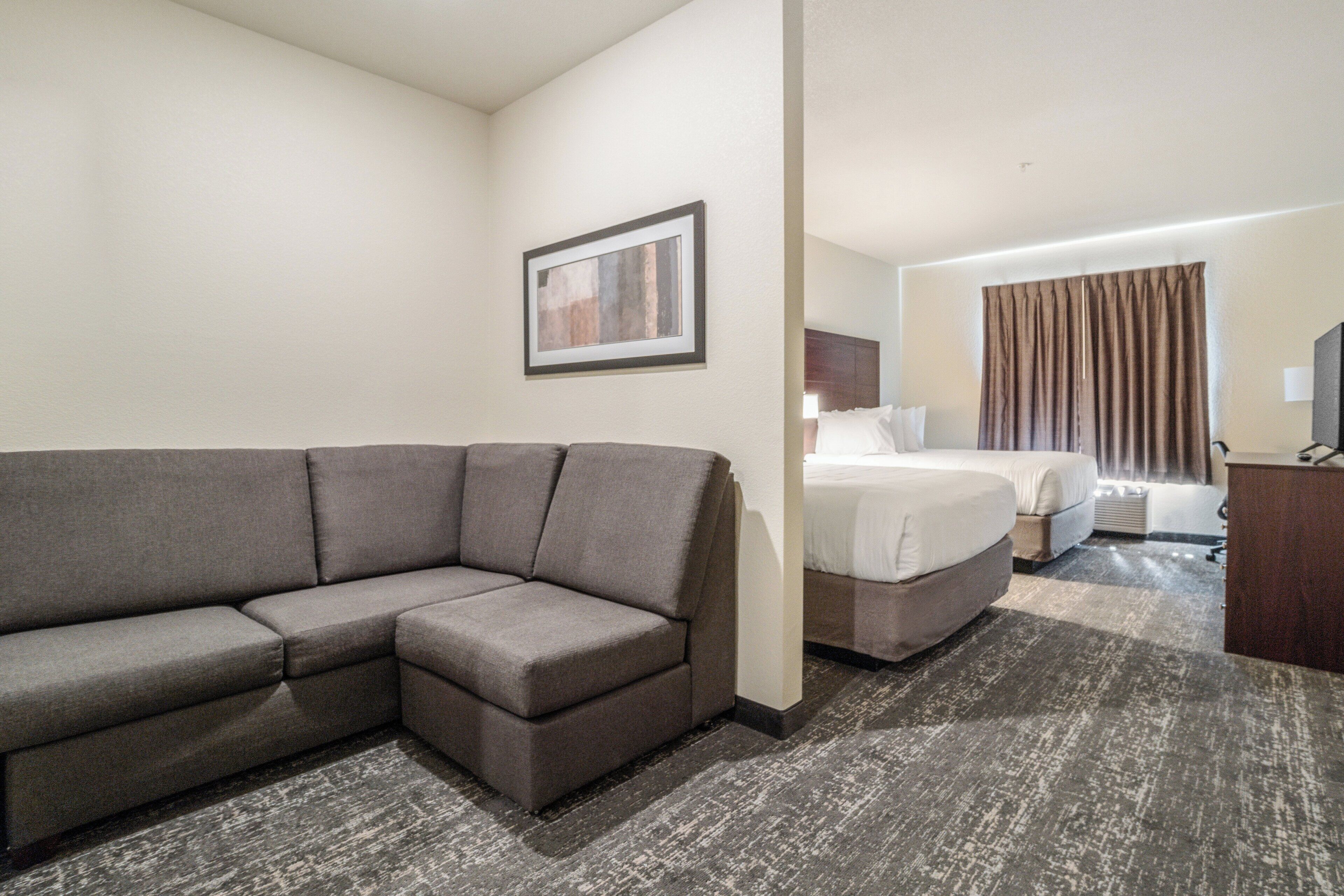 In-room safe, desk, laptop workspace, iron/ironing board