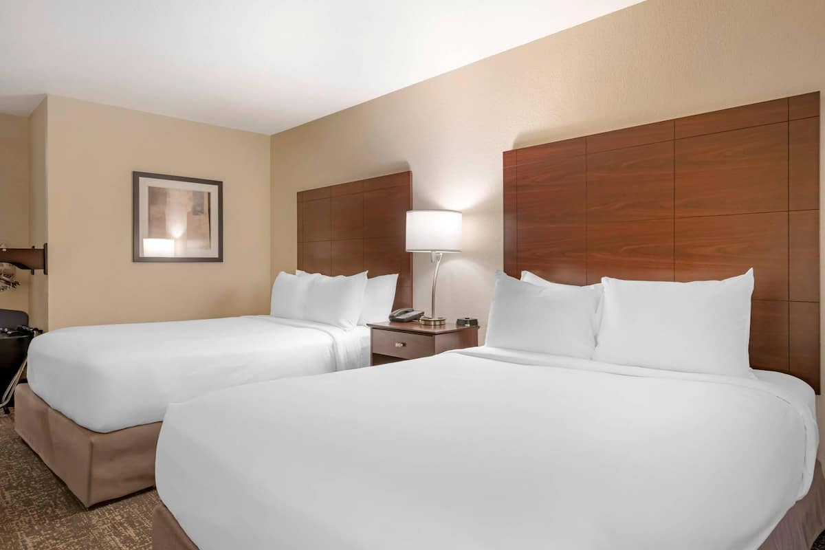 Room, 2 Queen Beds, Accessible, Non Smoking (Efficiency) | Down comforters, pillowtop beds, in-room safe, blackout drapes