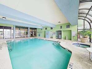 Indoor pool, a heated pool