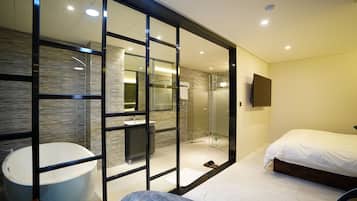 1 bedroom, down duvets, memory-foam beds, blackout curtains