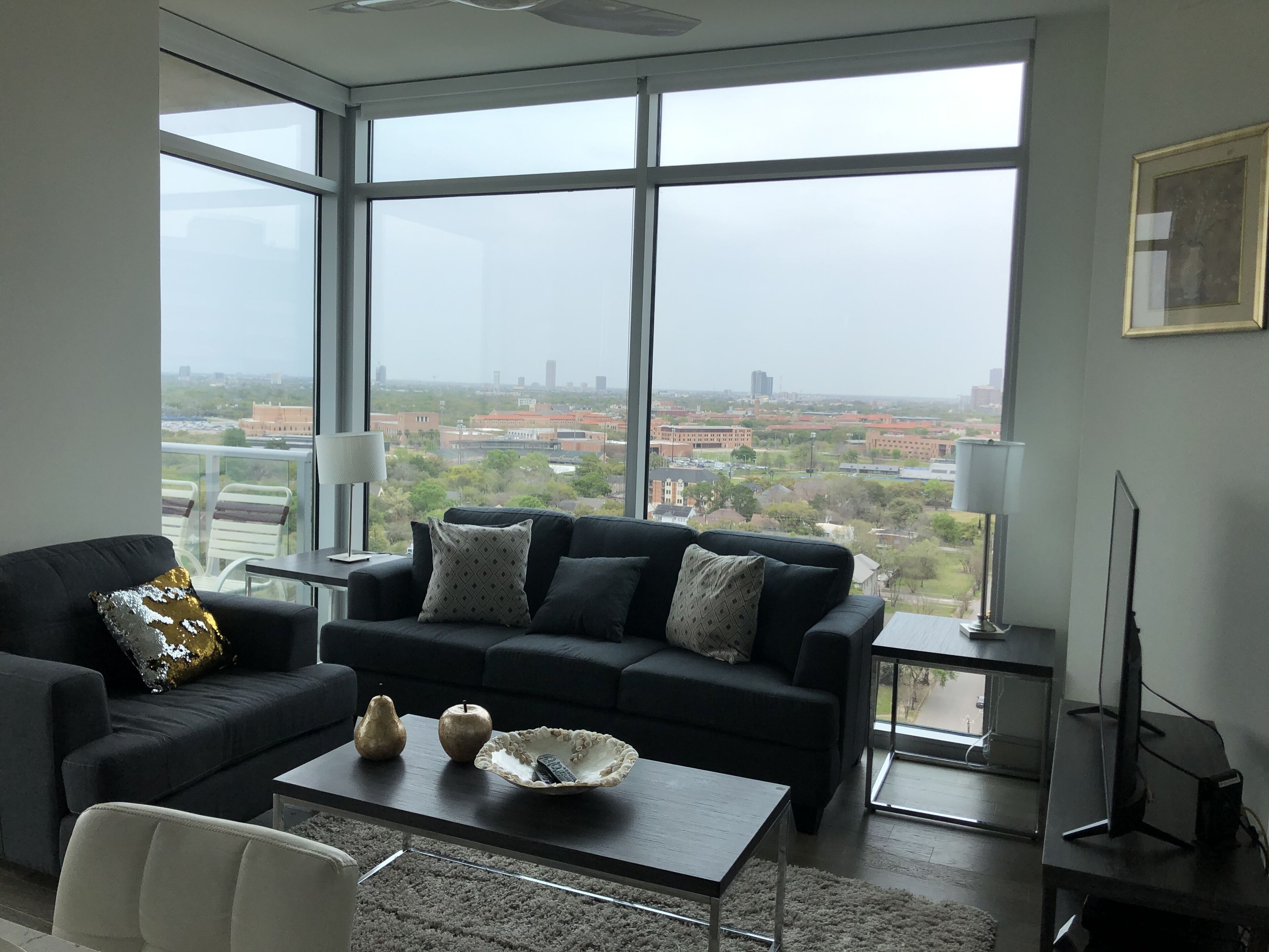 Rooftop pool - Cozy two bedroom unit in Medical Center Houston, TX - Free Wi-Fi