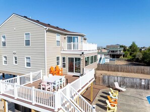 Outdoor dining - Care Free | 420 ft from the beach | Private Pool (Virginia Beach)