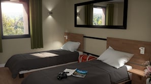 Kamer, 1 twee- of 2 eenpersoonsbedden | Gratis wifi
