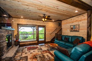 TV, fireplace, DVD player