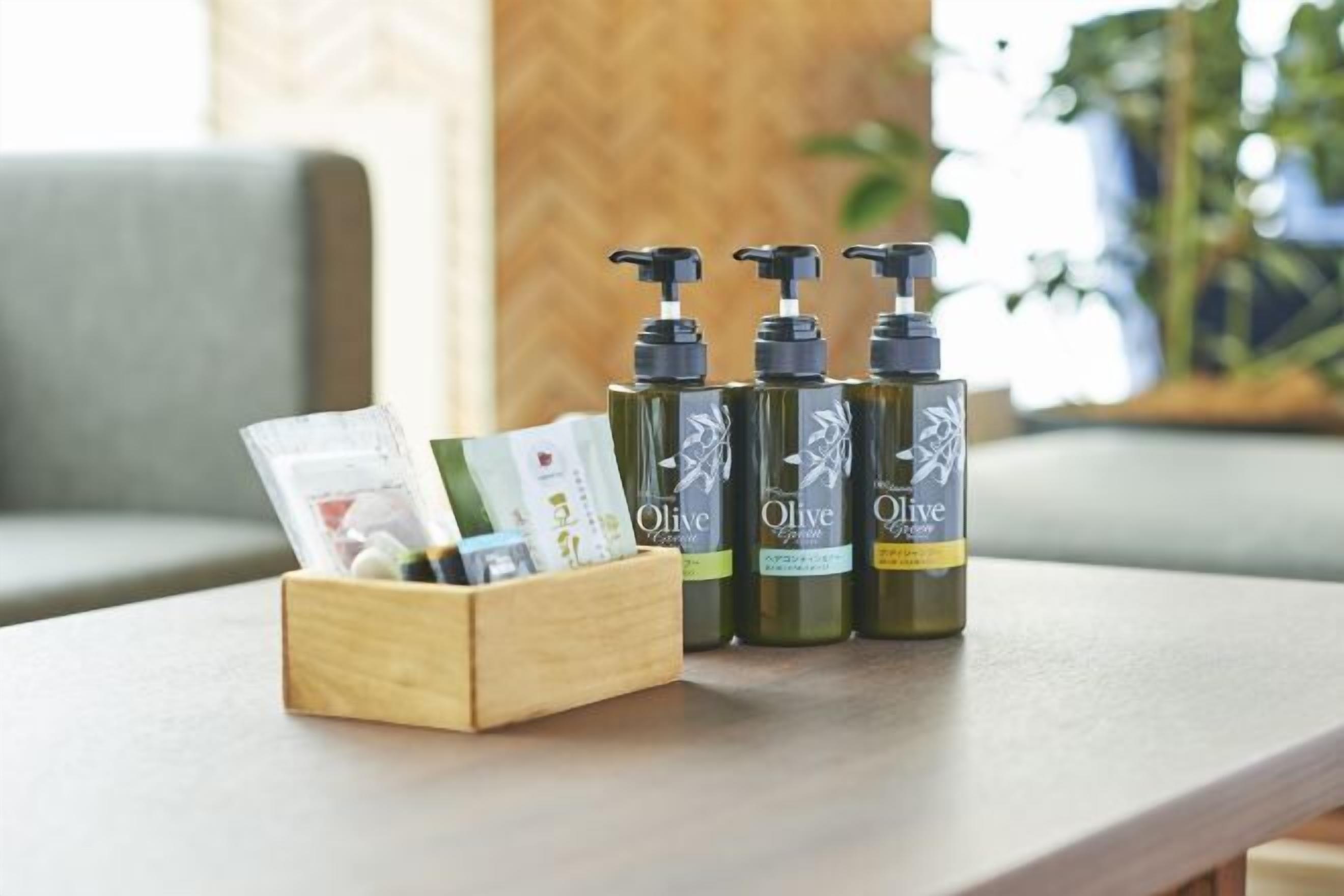 Free toiletries, hair dryer, slippers, electronic bidet