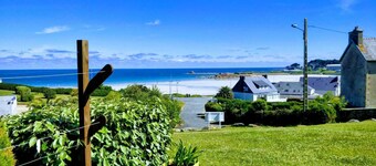 Triplex for 5 people with sea view terrace 100 m from Trestel beach