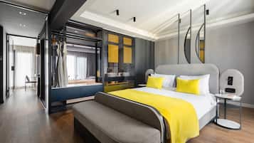 The Penthouse Suite | Hypo-allergenic bedding, in-room safe, individually decorated, desk