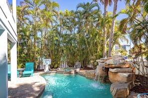 A heated pool