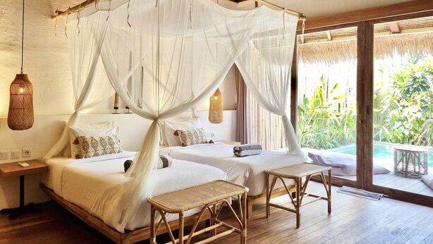 BoBosVilla7 | Blackout drapes, rollaway beds (surcharge), WiFi (free), bed sheets - BoBos Villa (Canggu)