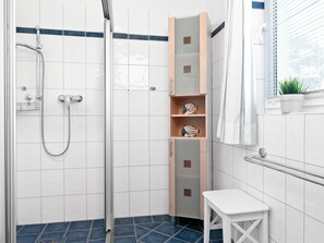 Shower, hair dryer