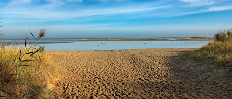 靠近海滩