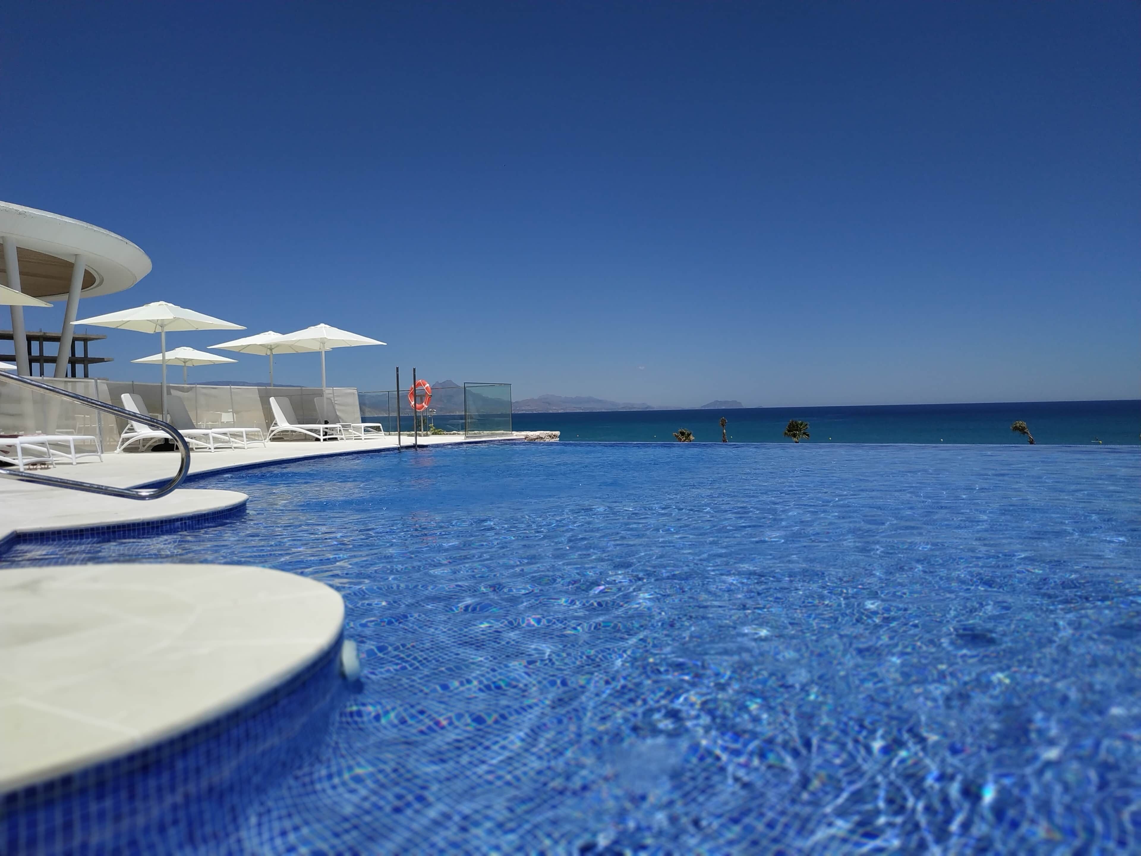 A heated pool