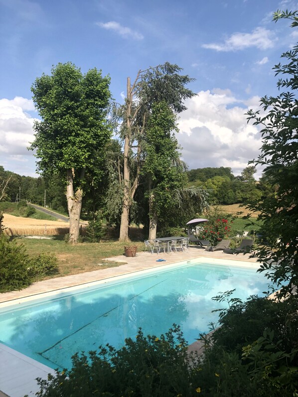 Piscine extérieure, piscine chauffée