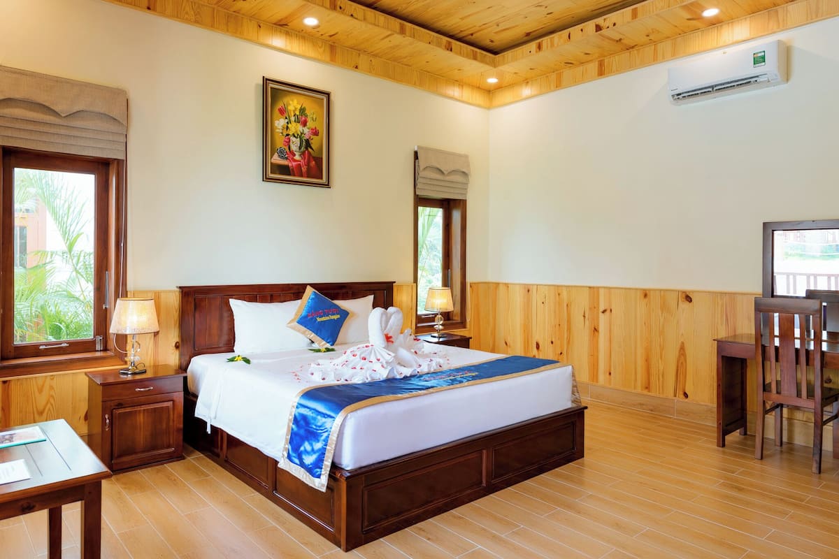 Bungalow Garden View | Bộ đồ giường cao cấp, nệm cao su hoạt tính (memory foam), minibar 