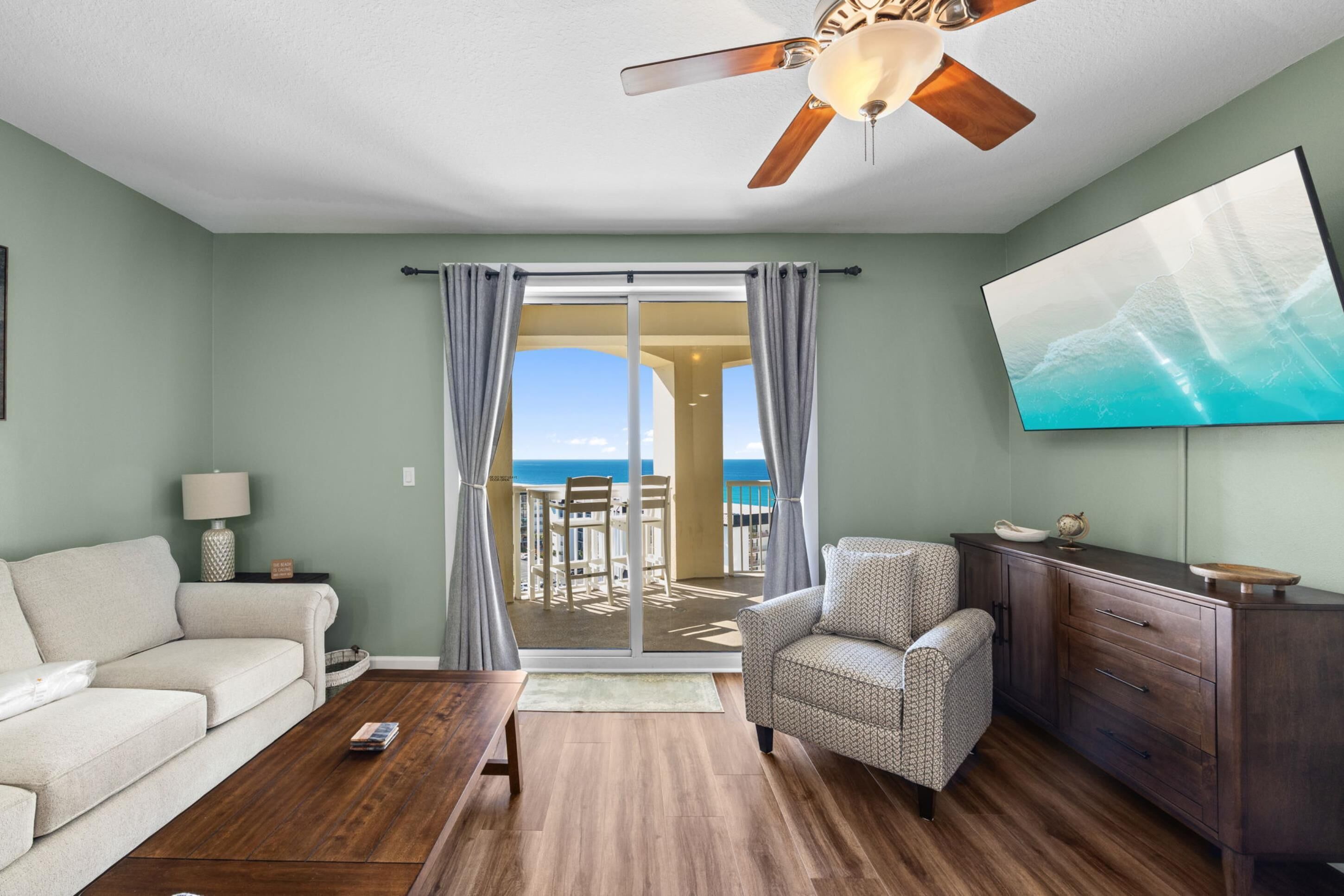Condo, 1 quarto, vista para o oceano (2-503) | Área de estar | TV LCD 40 polegadas com canais digitais, TV