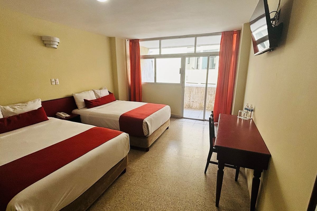 标准双人房, 2 张双人床 | 免费 WiFi、床单