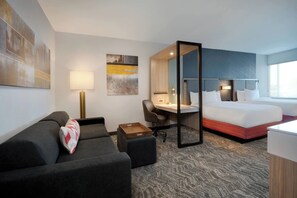 Desk, laptop workspace, blackout drapes, iron/ironing board - SpringHill Suites by Marriott Indianapolis Keystone (Indianapolis)