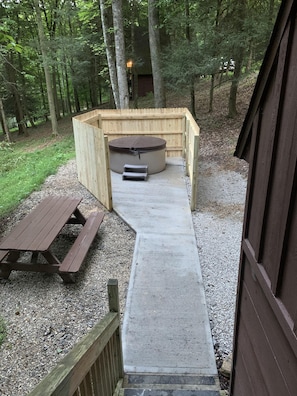 Utendørs boblebad