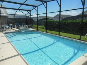A heated pool