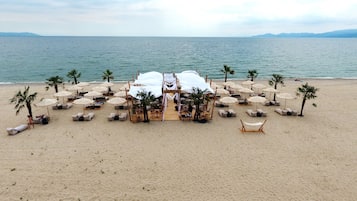 On the beach