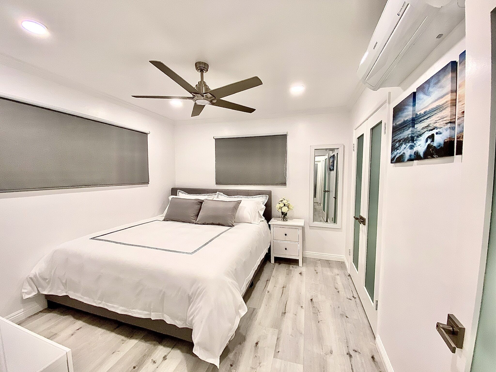 2 bedrooms, iron/ironing board, travel crib, WiFi