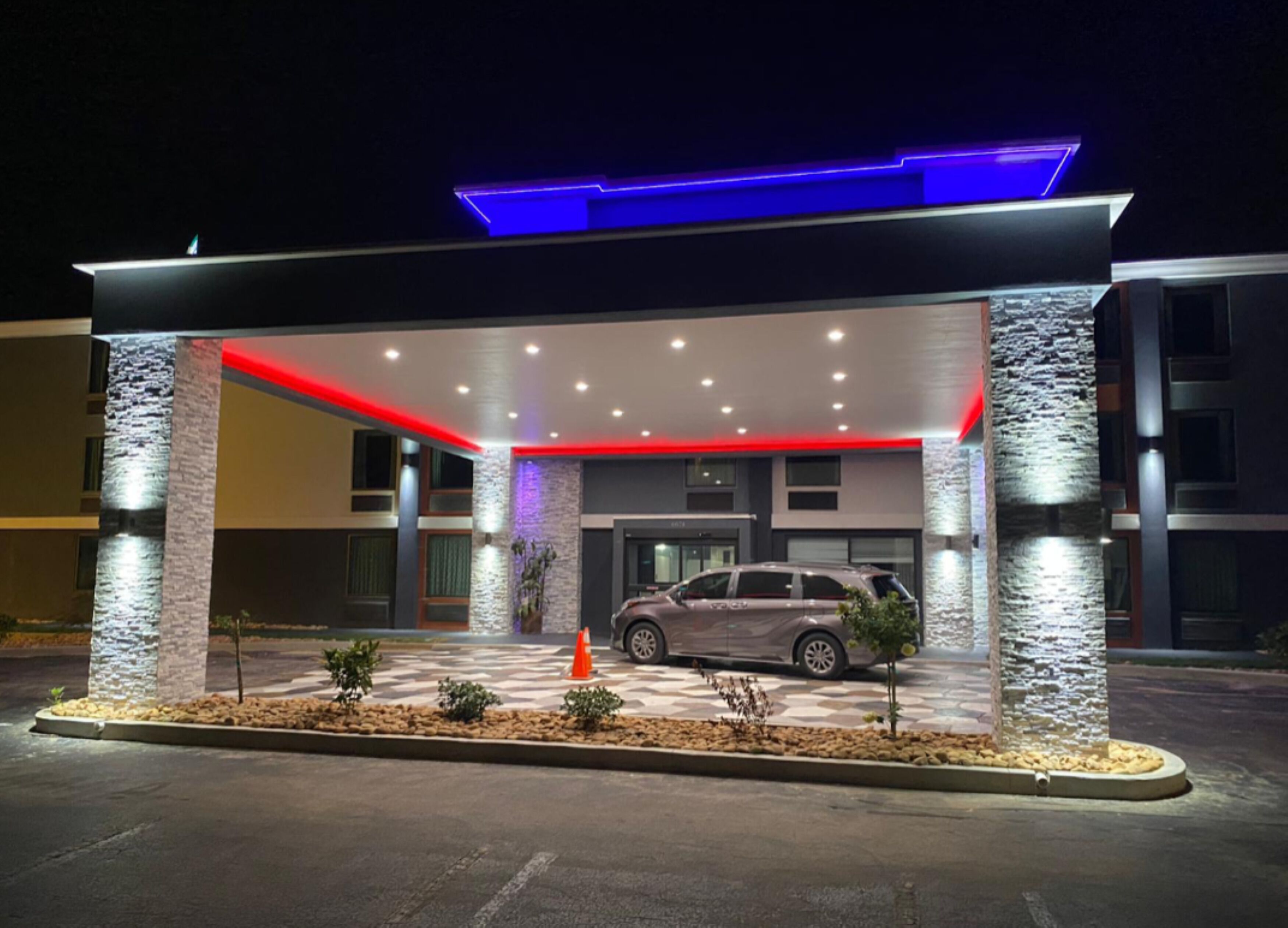 Front of property - evening/night