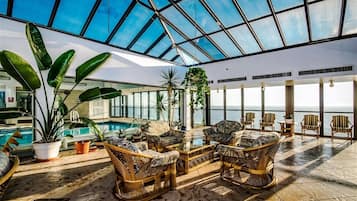 Indoor pool, outdoor pool