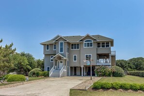 Exterior - OBX Escape | 1175 ft from the beach | Private Pool, Hot Tub (Corolla)