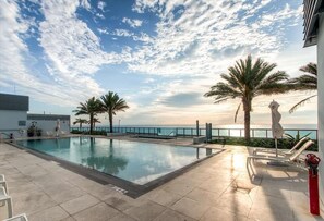 A heated pool