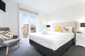 Executive appartement | Luxe beddengoed, individueel gedecoreerd, individueel gemeubileerd