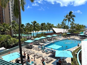 A heated pool