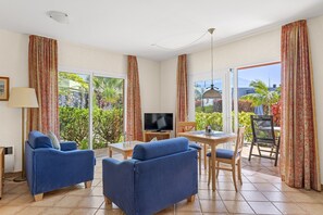 Appartement, terras, op benedenverdieping | Uitzicht op de tuin