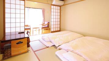 Japanese-style 8tatami mats room, Non Smoking | In-room safe, blackout curtains, bed sheets