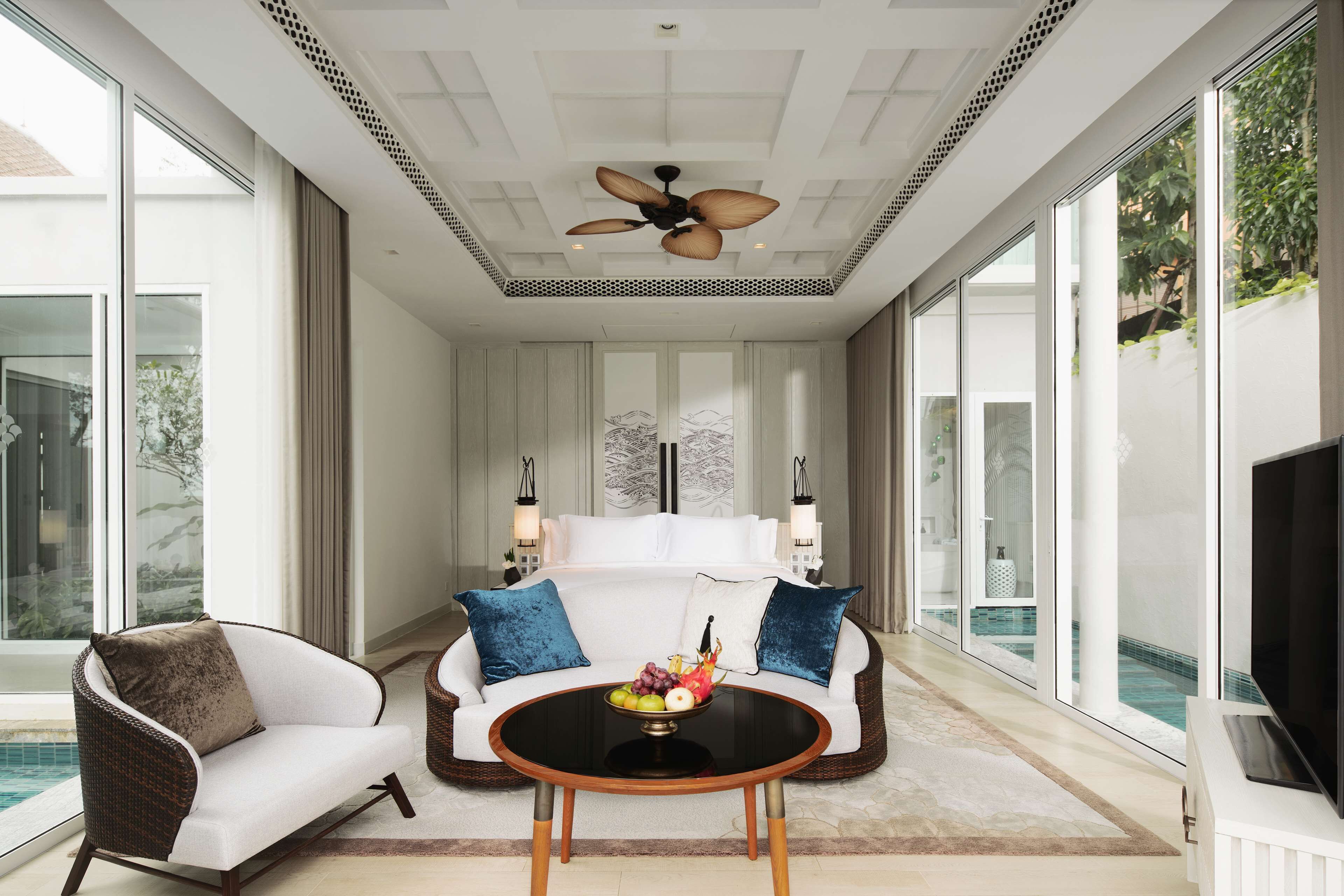 presidential beachfront pool villa | 1 bedroom, free minibar items, in-room safe, desk