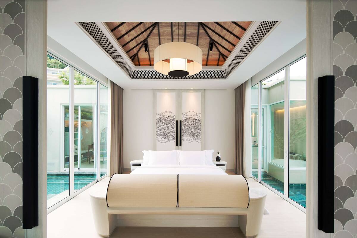 beachfront pool villa | 1 bedroom, free minibar items, in-room safe, desk