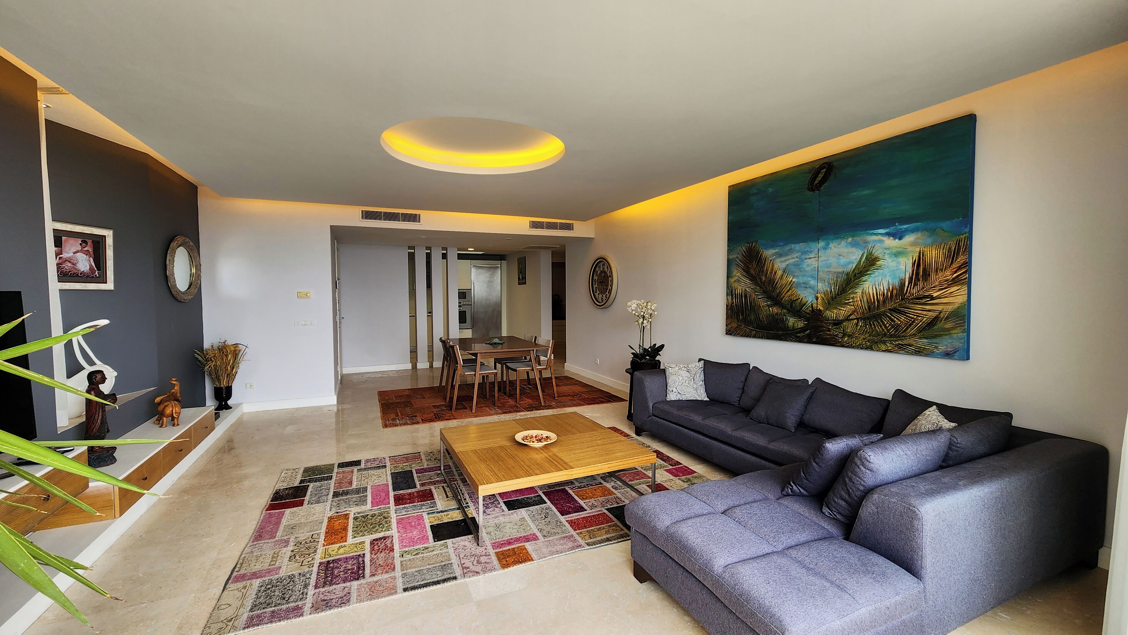 Residence, 4 Yatak Odasi, Deniz Manzarali | Living area | LCD TV