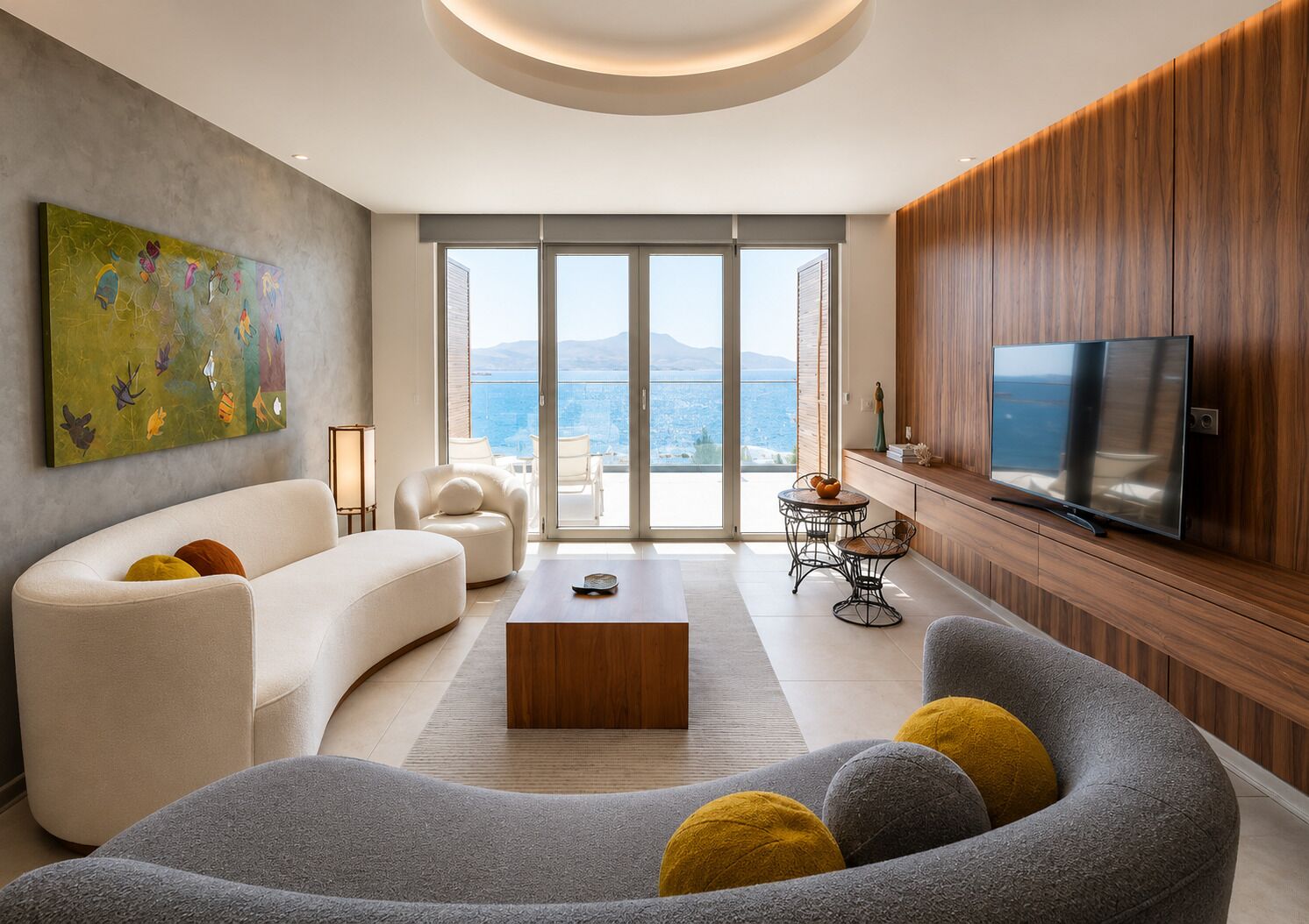 Suite – deluxe, 1 soverom, balkong, sjøutsikt | Minibar, safe på rommet, lydisolert og wi-fi (inkludert)