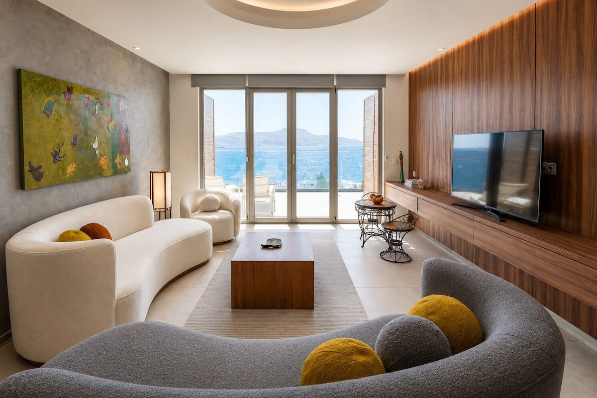 Deluxe Suite, 1 Bedroom, Balcony, Sea View | Minibar, in-room safe, soundproofing, WiFi (free)