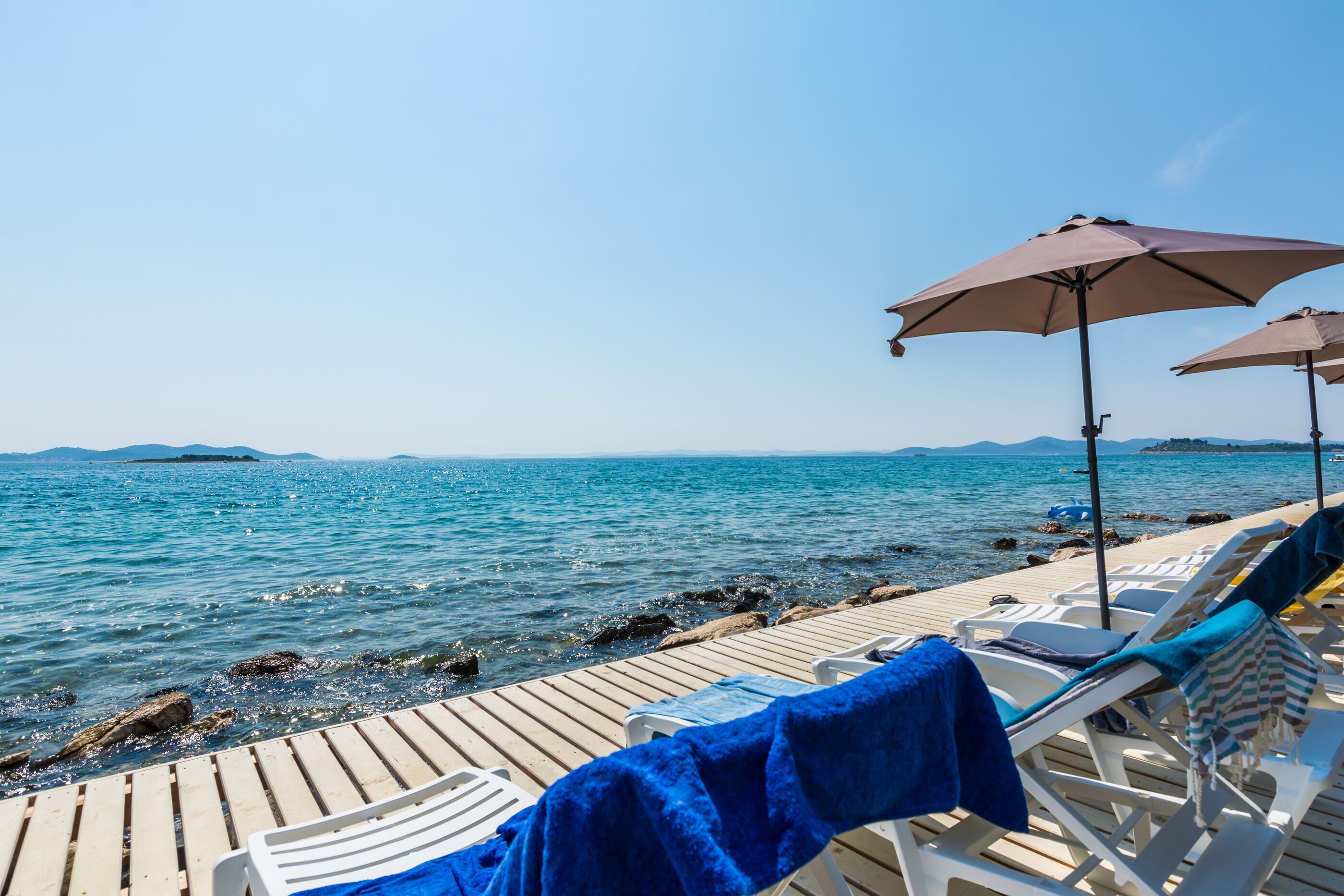 Private beach nearby