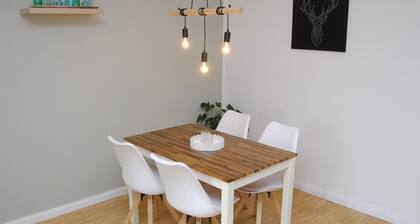 Ground-floor vacation apartment with a unique view, pure relaxation in the Harz Mountains