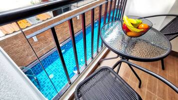Superior Room, Pool View | Balcony view