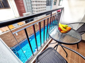 Superior Room, Pool View | Balcony view - Scandia beach hotel (Pattaya)