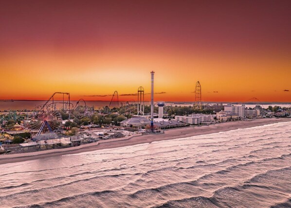 Vlak bij het strand