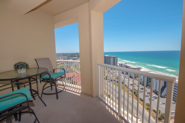 Panoramic gulf views from our balcony
