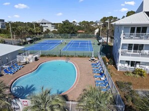 Et oppvarmet basseng