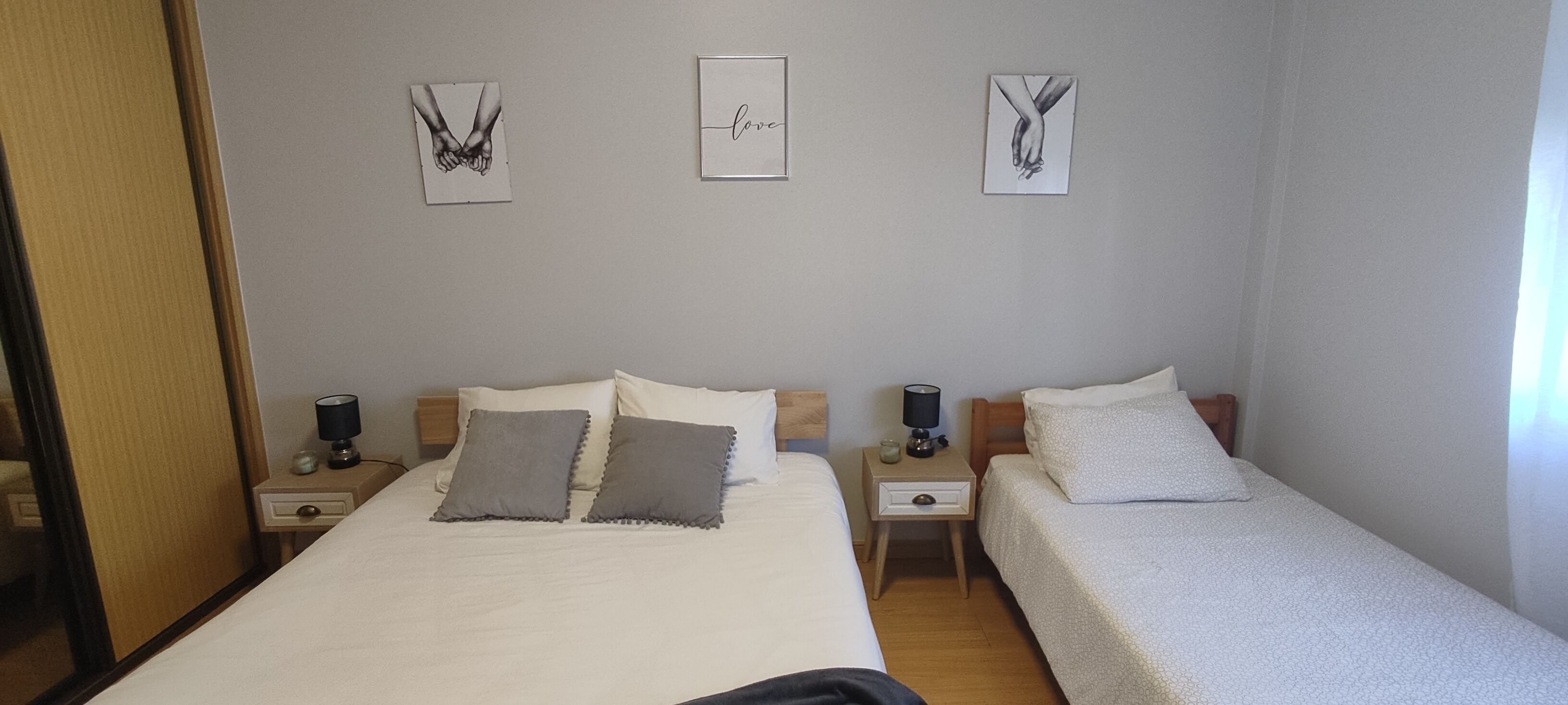 3 chambres, fer et planche à repasser, lit parapluie, Wi-Fi gratuit