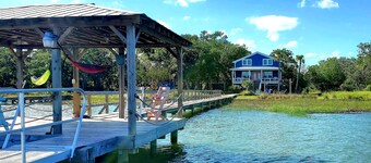 Goat Island home on the Intracoastal Waterway w/Dock. BOAT ACCESS ONLY! 