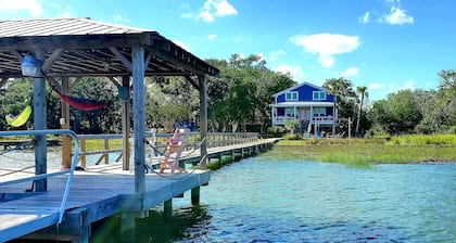 Goat Island home on the Intracoastal Waterway w/Dock. BOAT ACCESS ONLY!