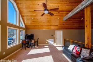TV, fireplace, DVD player