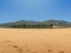 En la playa 